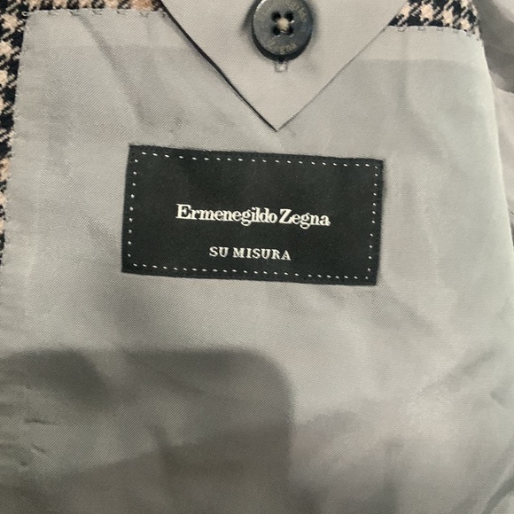 Ermenegildo Zegna Su Misura Cashmere Blazer Suit Jacket Size EU58R US 46(XXL) - Picture 6 of 12